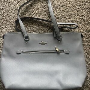Coach Periwinkle Leather Tote Bag